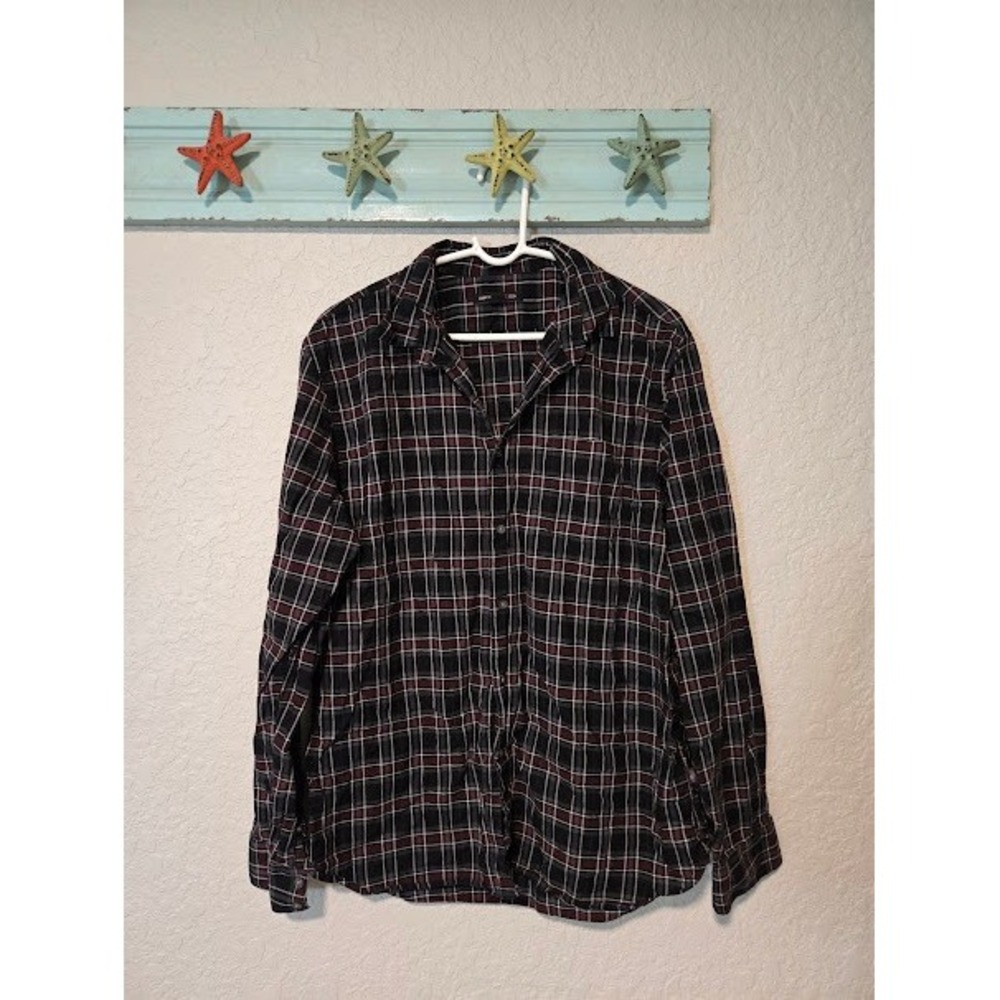 John Varvatos Plaid Button Down